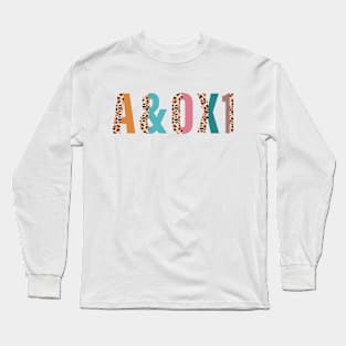 A&Ox1 Alert And Oriented To Person Leopart Print Long Sleeve T-Shirt